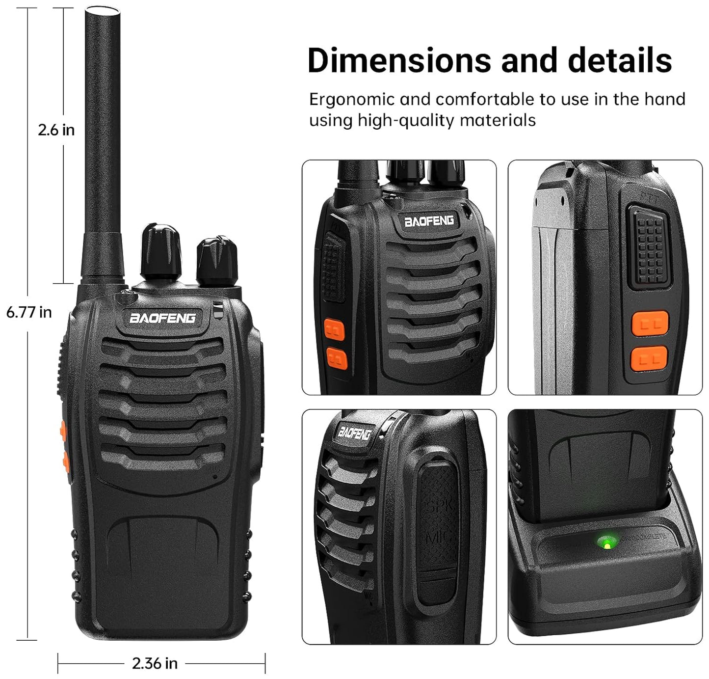 Baofeng BF-888S Two-Way Radio (Set of 2) – Long Range Walkie Talkies