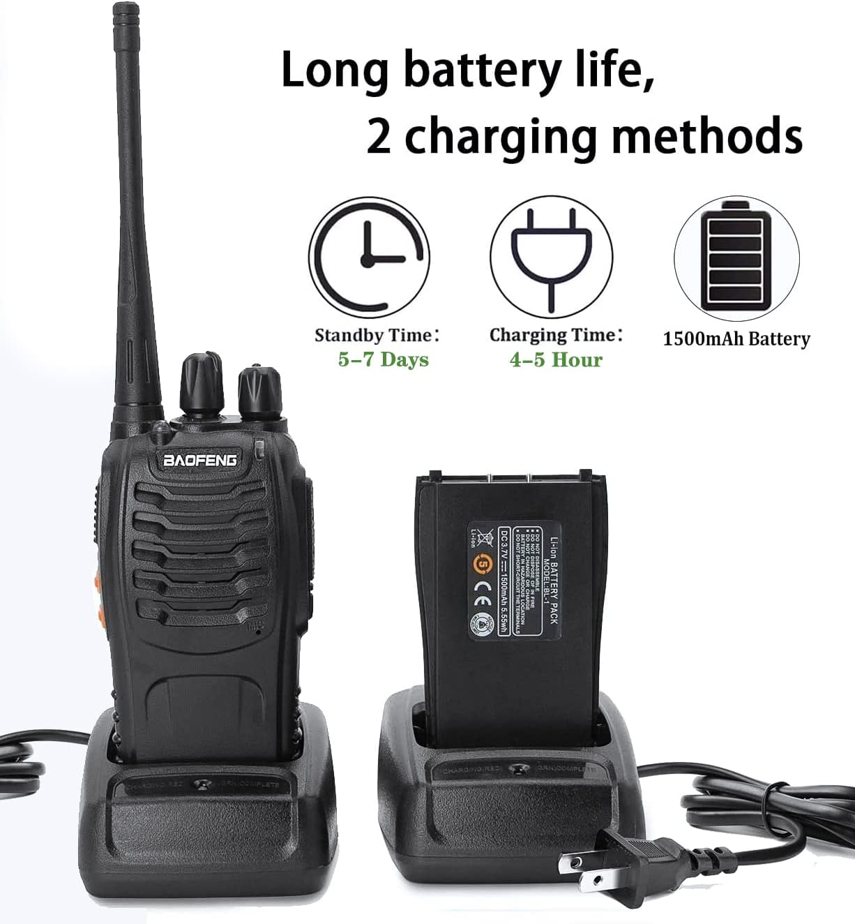 Baofeng BF-888S Two-Way Radio (Set of 2) – Long Range Walkie Talkies